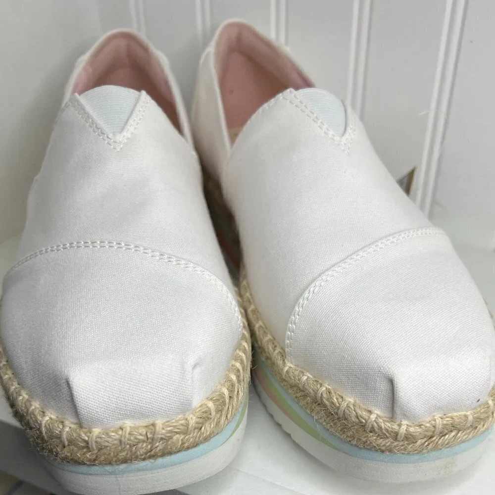 Toms Alpargata Platform Rope High Wms Size 11